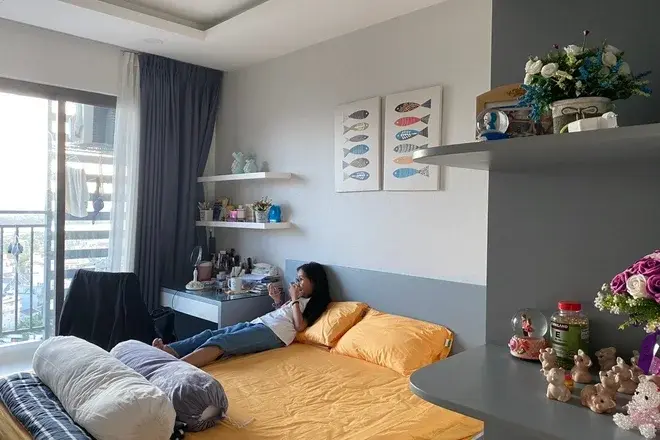 Cho thuê căn hộ 3PN full nội thất 2 mặt view hướng sông 96m2 - The Sun Avenue