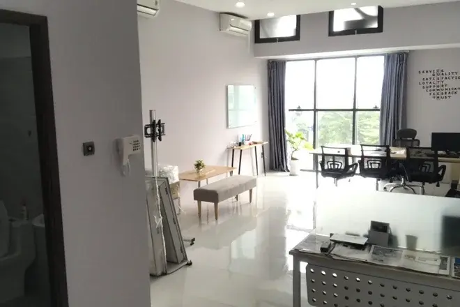 Văn phòng The Sun Avenue 44m2 giá 11 triệu nội thất thông minh khoá từ tiện lợi