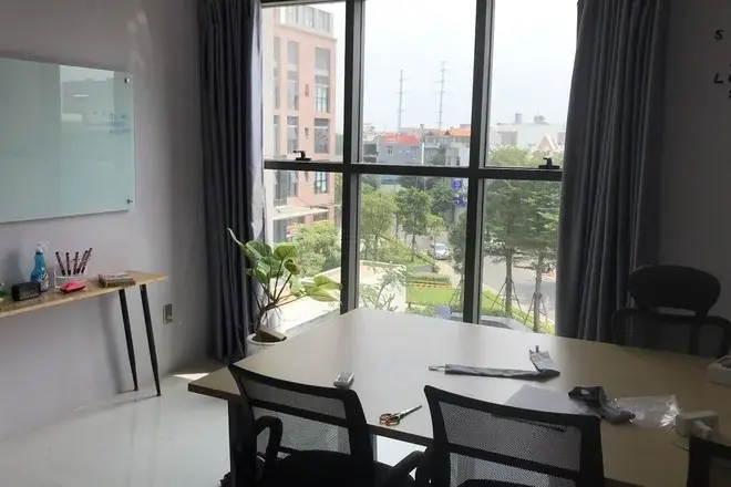 Văn phòng The Sun Avenue 44m2 giá 11 triệu nội thất thông minh khoá từ tiện lợi