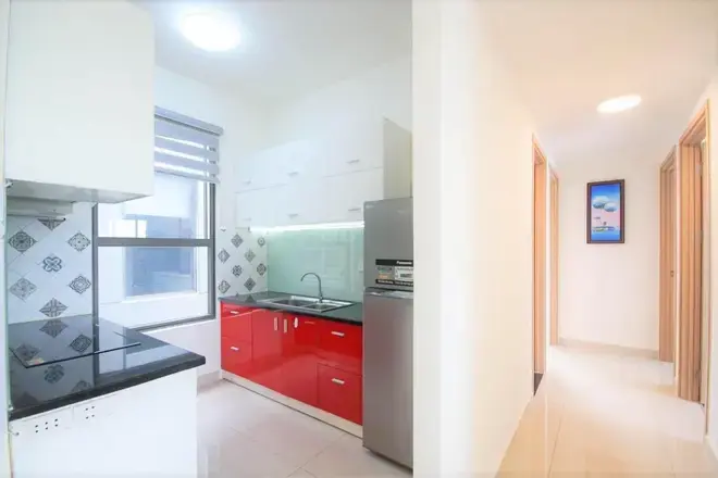 Cho thuê căn 2pn +1 full nội thất giá thuê 16 triệu/tháng view tầng cao Mai Chí Thọ