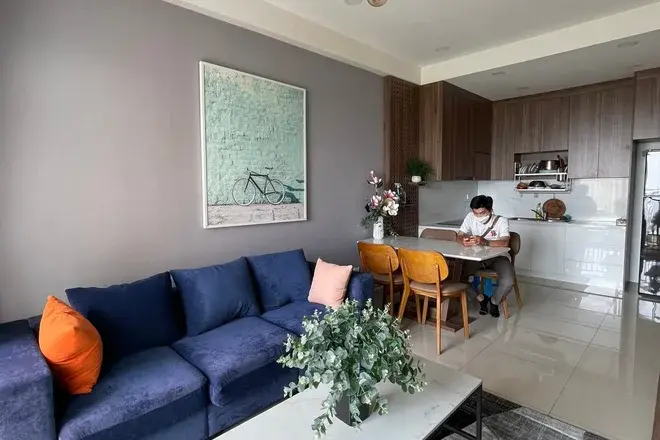 Căn hộ 2 phòng ngủ cho thuê full nội thất đẹp giá 18 triệu tháp trung tâm
