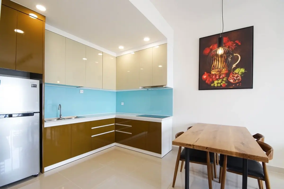 Căn hộ 2pn 2wc cho thuê giá cực tốt 15,5 triệu - bao phí, có sẵn nội thất