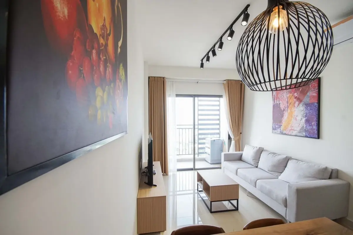 Căn hộ 2pn 2wc cho thuê giá cực tốt 15,5 triệu - bao phí, có sẵn nội thất