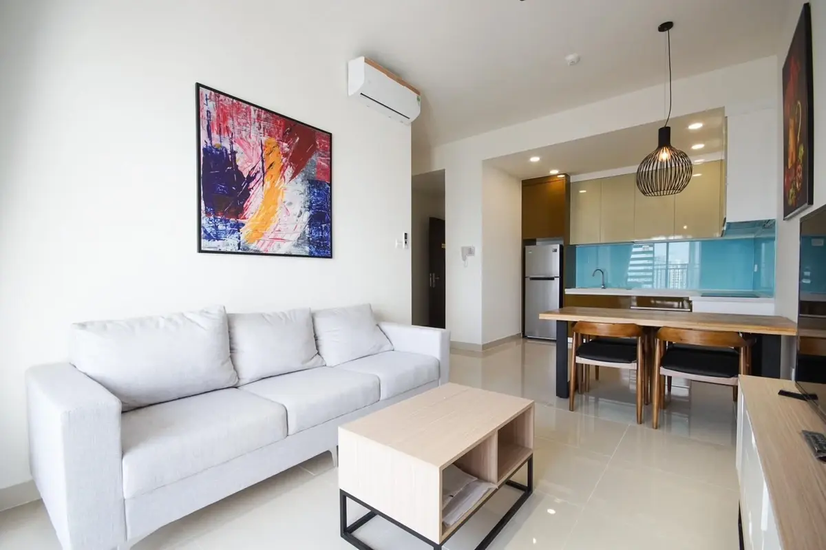 Căn hộ 2pn 2wc cho thuê giá cực tốt 15,5 triệu - bao phí, có sẵn nội thất