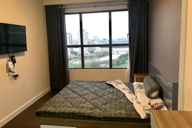 Căn hộ 2pn The Sun Avenue cho thuê giá tốt 15 triệu Full nội thất view sông rất mát