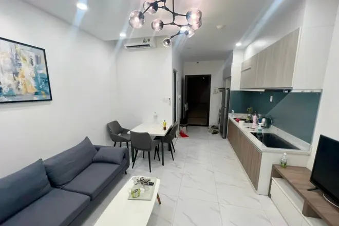 Cho thuê căn hộ 1 phòng ngủ tháp trung tâm giá 13 triệu bao phí nhà rất đẹp mới