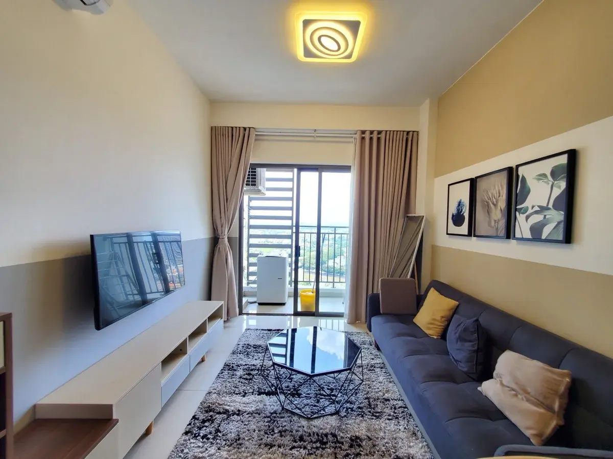 Căn hộ 2 phòng ngủ nội thất đầy đủ 17 triệu bao phí nhà đẹp view sông