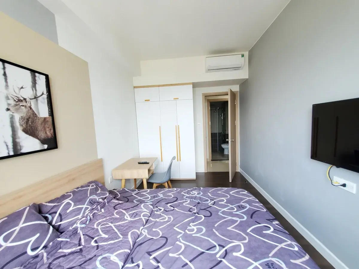 Căn hộ 2 phòng ngủ nội thất đầy đủ 17 triệu bao phí nhà đẹp view sông