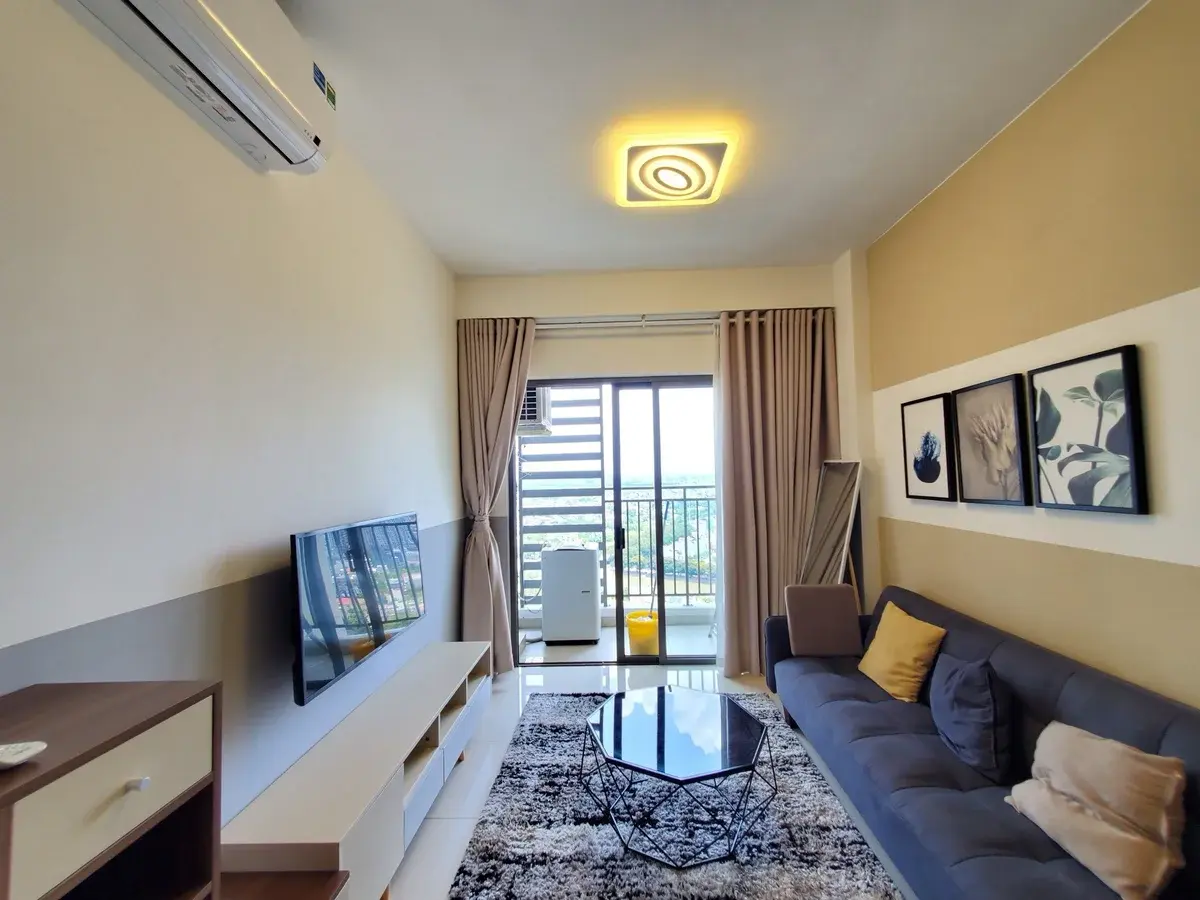 Căn hộ 2 phòng ngủ nội thất đầy đủ 17 triệu bao phí nhà đẹp view sông