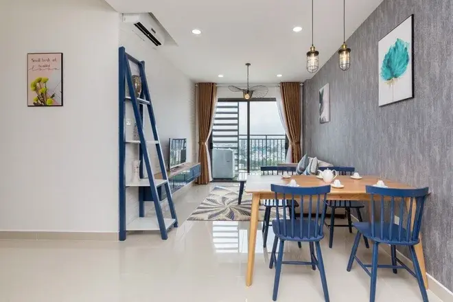 Căn hộ 2 phòng ngủ The Sun Avenue giá 15 triệu/tháng nội thất đầy đủ