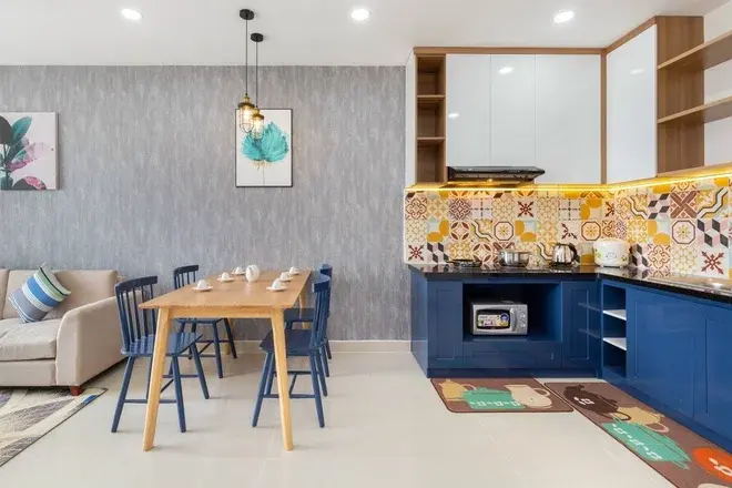 Căn hộ 2 phòng ngủ The Sun Avenue giá 15 triệu/tháng nội thất đầy đủ