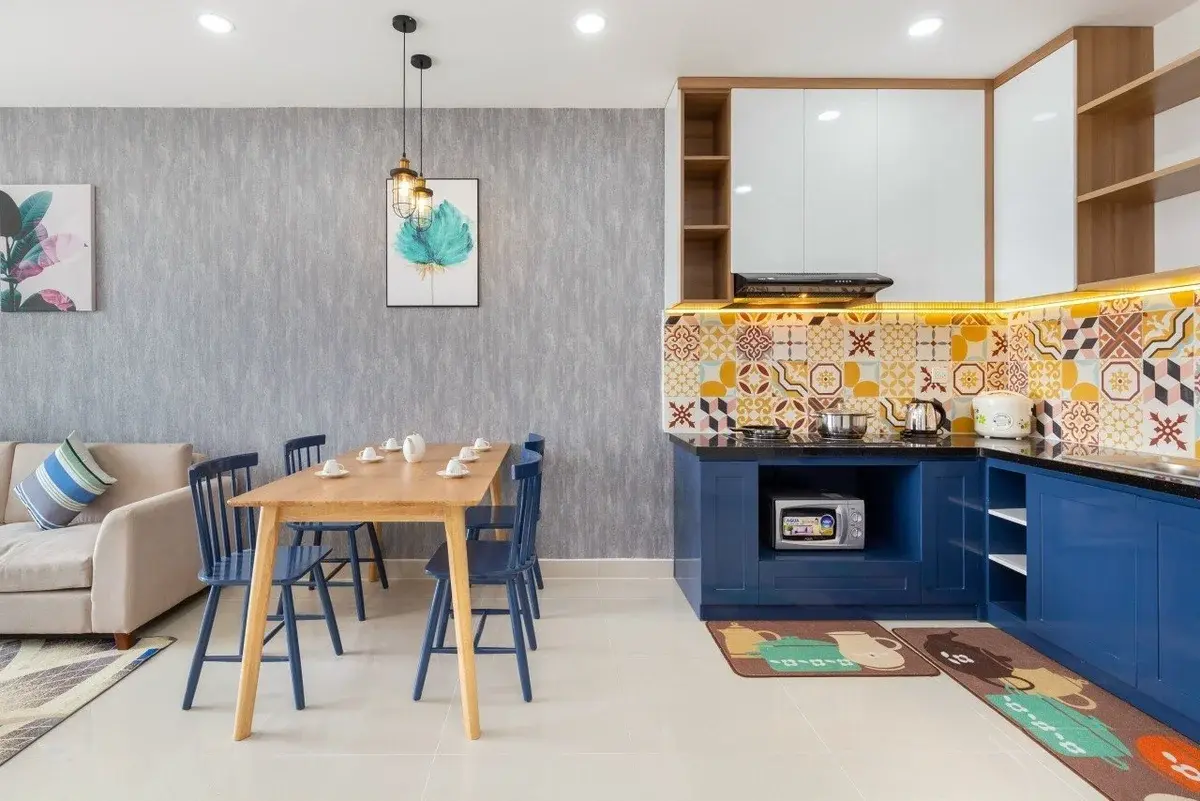 Căn hộ 2 phòng ngủ The Sun Avenue giá 15 triệu/tháng nội thất đầy đủ