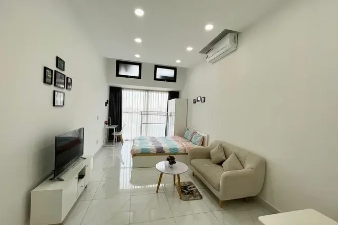 Cho thuê studio 31m2 nhà đẹp 10 triệu nội thất đầy đủ khu chung cư an ninh