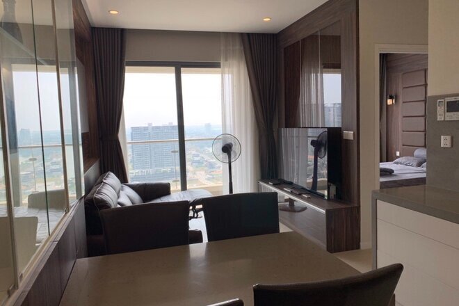 Đảo Kim Cương cho thuê căn hộ 1 phòng ngủ giá 18 triệu tầng cao mát