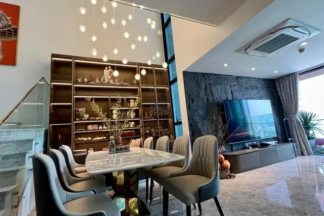 3PN Sky Loft Duplex cần bán giá 11 tỷ ban công hương tây bắc đầy đủ nội thất