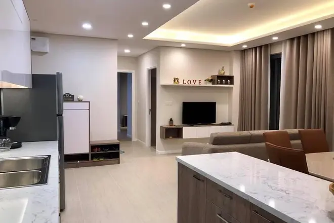 Cho thuê căn hộ 2pn Đảo Kim Cương thiết kế full nội thất 90m2