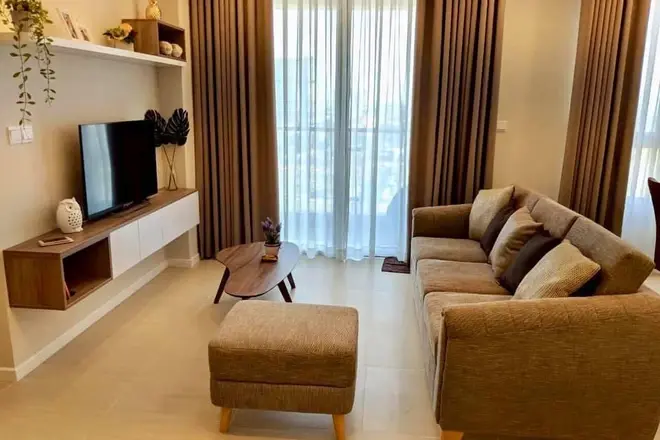 Cho thuê căn hộ 2pn Đảo Kim Cương thiết kế full nội thất 90m2