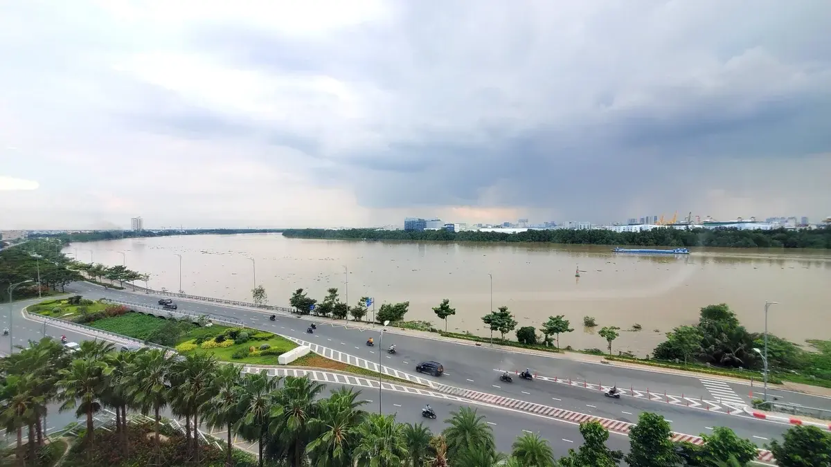 Cho thuê 2pn Đảo Kim Cương giá 1700$ căn góc view sông đẹp