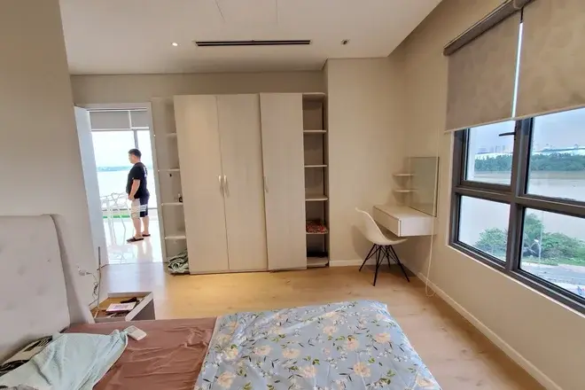 Cho thuê 2pn Đảo Kim Cương giá 1700$ căn góc view sông đẹp