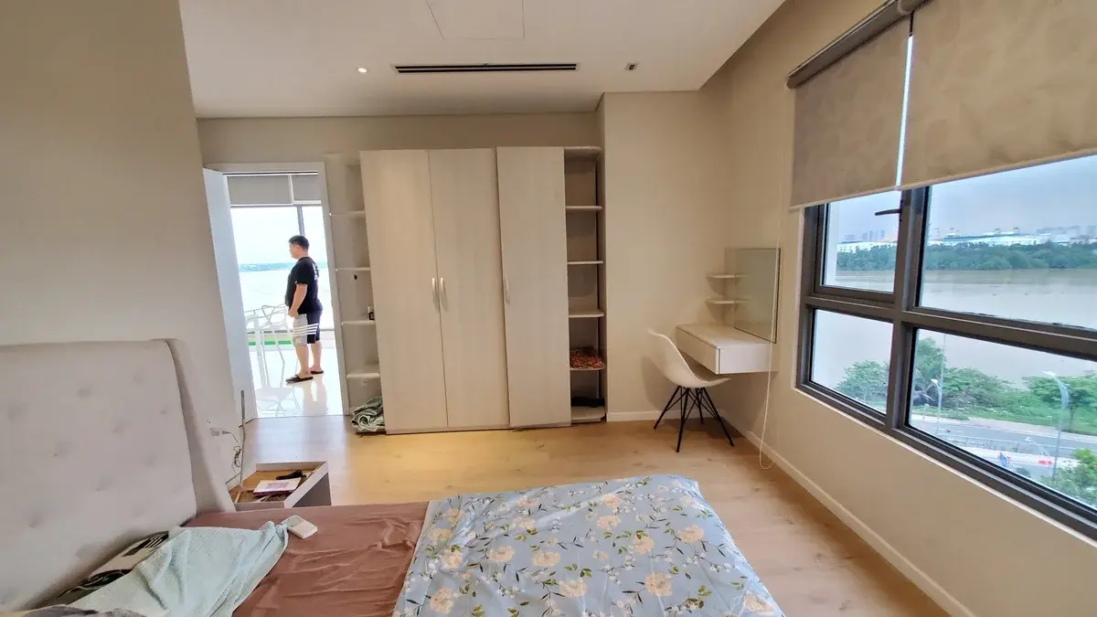 Cho thuê 2pn Đảo Kim Cương giá 1700$ căn góc view sông đẹp