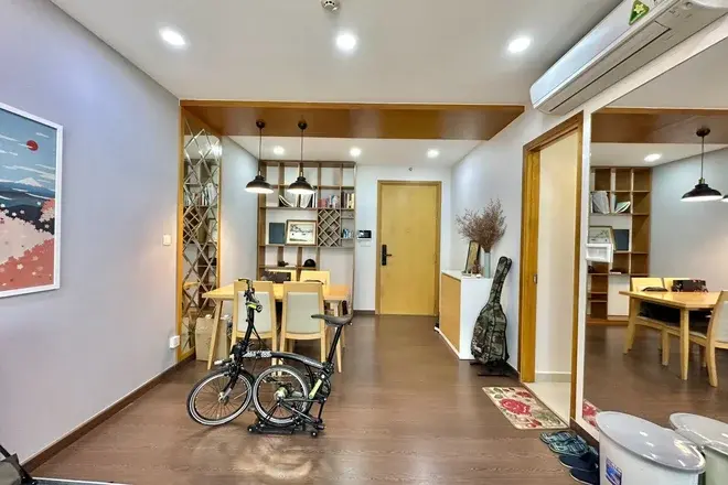 Thuê căn hộ Quận 2 Vista Verde 1pn giá 15 triệu nội thất rất đẹp sàn gỗ full