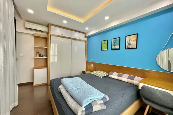 Thuê căn hộ Quận 2 Vista Verde 1pn giá 15 triệu nội thất rất đẹp sàn gỗ full