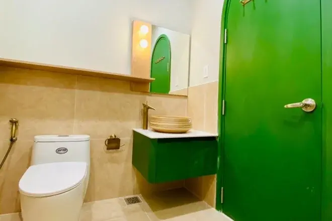 Bán căn studio nhà mới 2,5 tỷ kết hợp mây tre làm chủ đạo 44m2