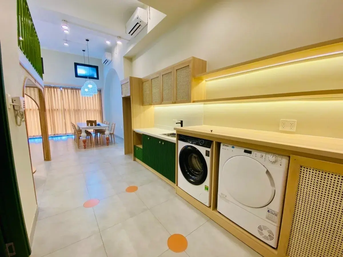 Bán căn studio nhà mới 2,5 tỷ kết hợp mây tre làm chủ đạo 44m2