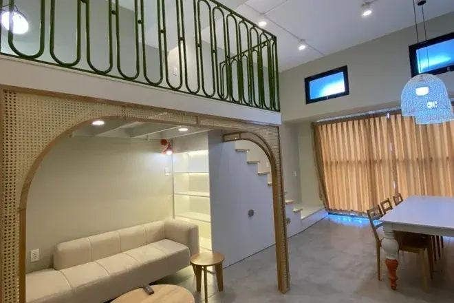 Bán căn studio nhà mới 2,5 tỷ kết hợp mây tre làm chủ đạo 44m2