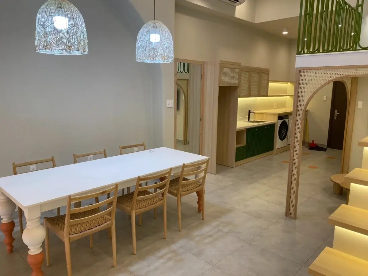 Bán căn studio nhà mới 2,5 tỷ kết hợp mây tre làm chủ đạo 44m2