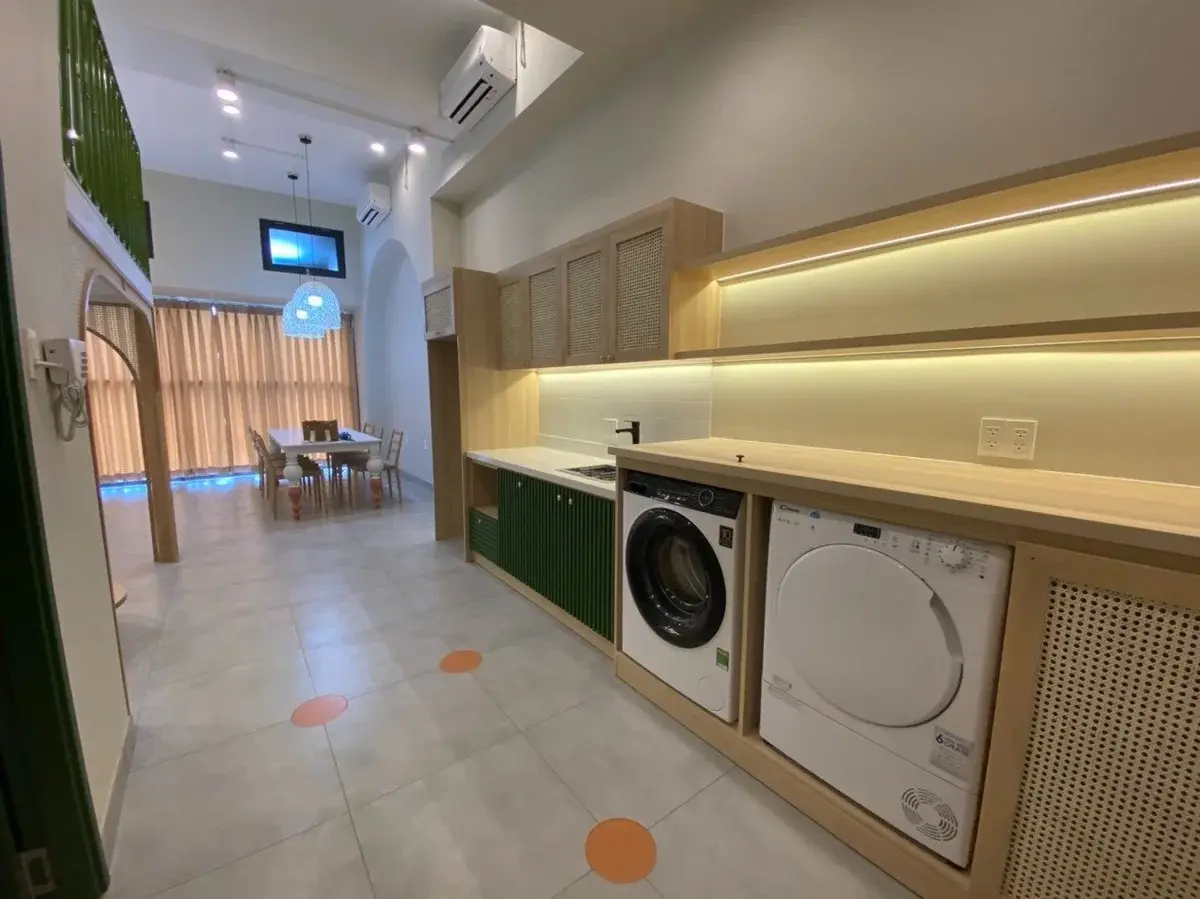 Bán căn studio nhà mới 2,5 tỷ kết hợp mây tre làm chủ đạo 44m2