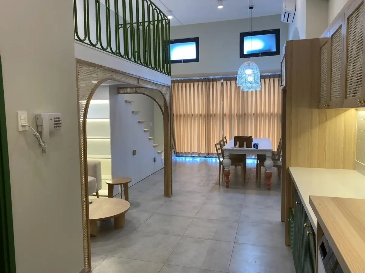 Bán căn studio nhà mới 2,5 tỷ kết hợp mây tre làm chủ đạo 44m2