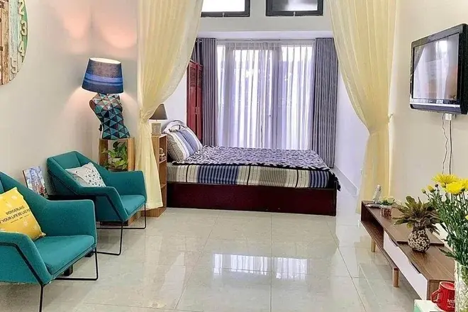 Cho thuê studio 11 triệu full nội thất 37m2 căn đặc biệt có ban công