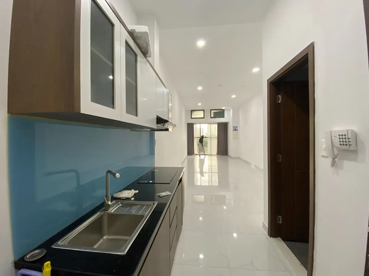 Officetel đa năng cho thuê căn 44m2 giá 12 triệu nội thất cơ bản có thêm bếp