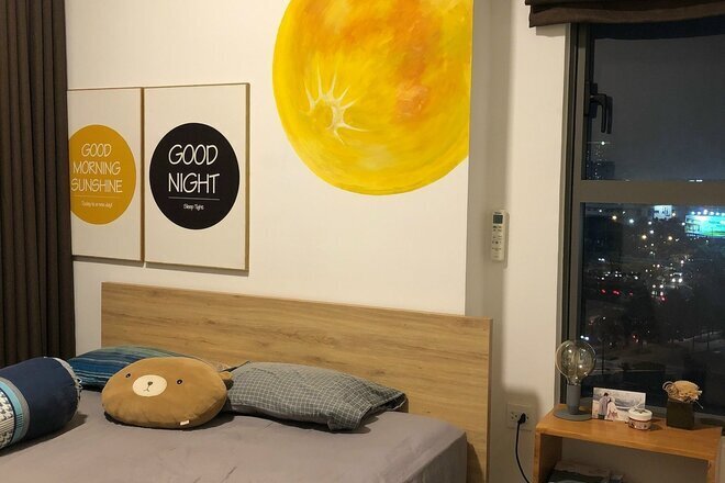 Cho thuê 2pn +1 The Sun Avenue cho thuê giá tốt 16 triệu nội thất full