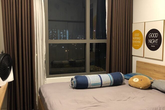 Cho thuê 2pn +1 The Sun Avenue cho thuê giá tốt 16 triệu nội thất full