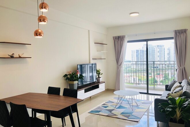 Bán 3pn The Sun Avenue giá 7 tỷ full nội thất 96m2 căn góc view sông