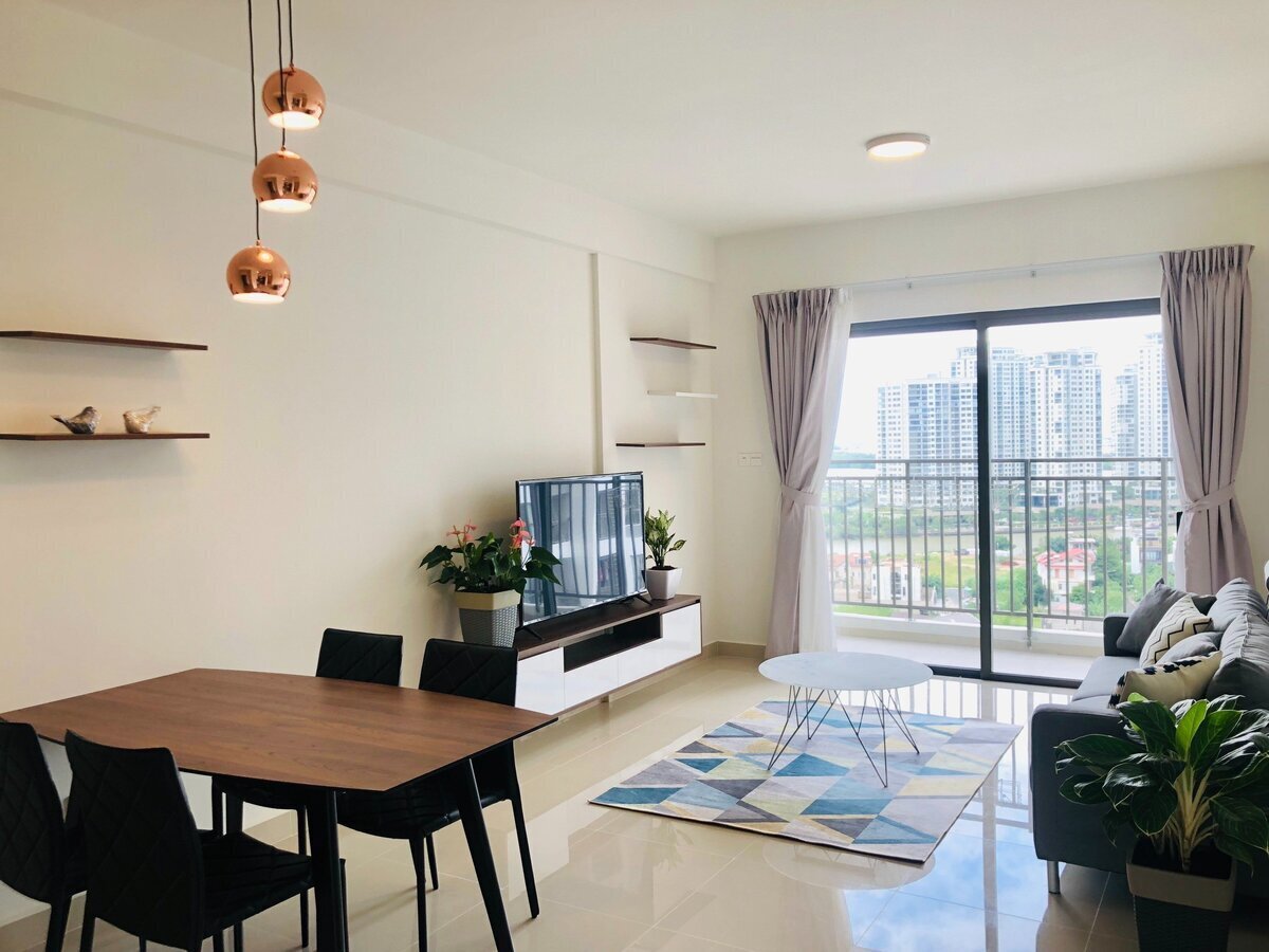Bán 3pn The Sun Avenue giá 7 tỷ full nội thất 96m2 căn góc view sông