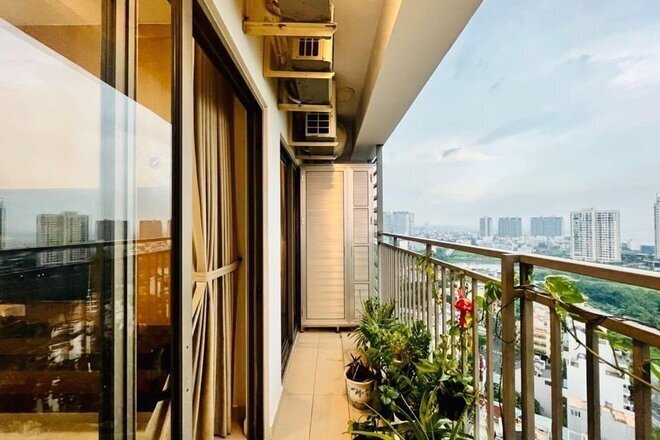 Căn hộ cho thuê 2pn giá 17 triệu view sông mát mẻ 75m2 The Sun Avenue