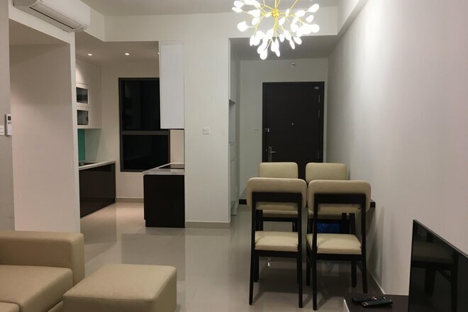 cho thuê full nội thất căn 3 phòng ngủ The Sun Avenue giá 18 triệu căn góc