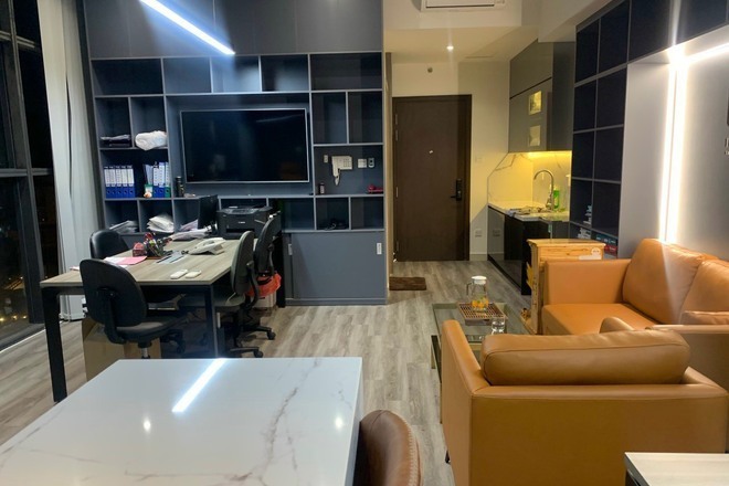 Cho căn officetel full bàn ghế giá 15 triệu diện tích 43m2 tại The Sun Avenue