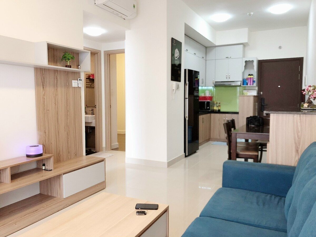 Cho thuê 1pn + 1 The Sun Avenue giá tốt 14 triệu nội thất đẹp tone