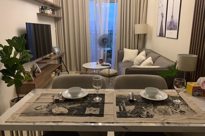 Căn hộ 2pn The Sun Avenue cho thuê full nội thất giá 18 triệu nhà đẹp