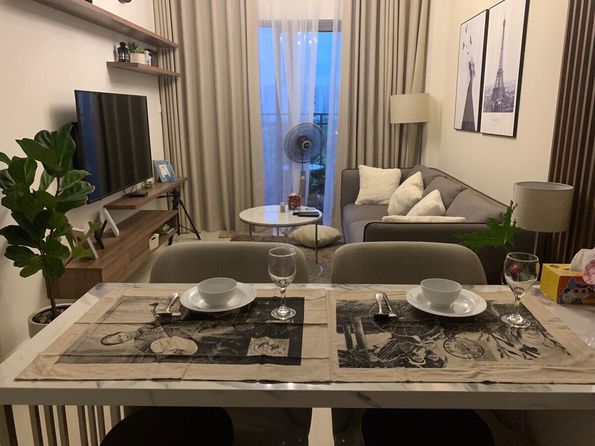 Căn hộ 2pn The Sun Avenue cho thuê full nội thất giá 18 triệu nhà đẹp