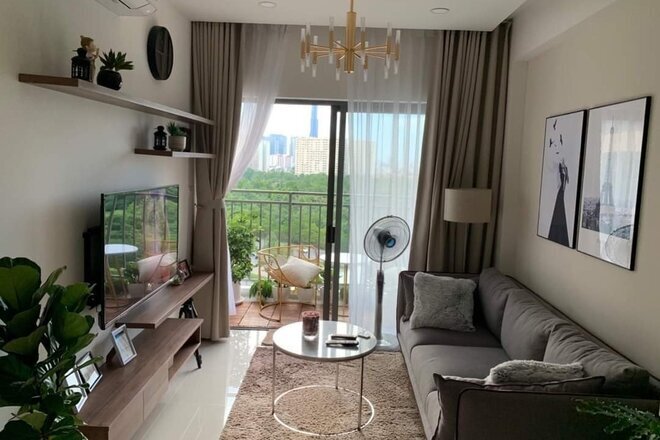 Căn hộ 2pn The Sun Avenue cho thuê full nội thất giá 18 triệu nhà đẹp