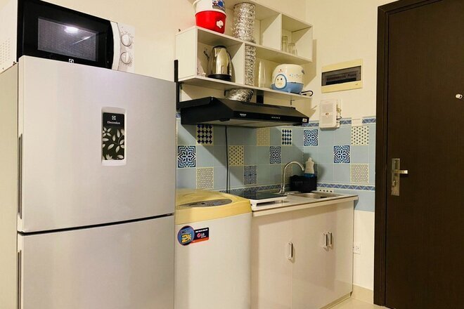 Cho thuê căn studio giá 12 triệu The Sun Avenue full nội thất 36m2 trống sẵn