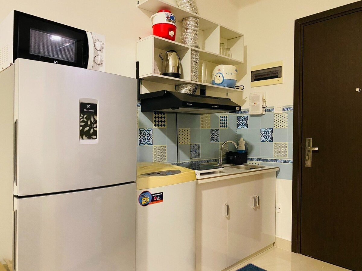 Cho thuê căn studio giá 12 triệu The Sun Avenue full nội thất 36m2 trống sẵn