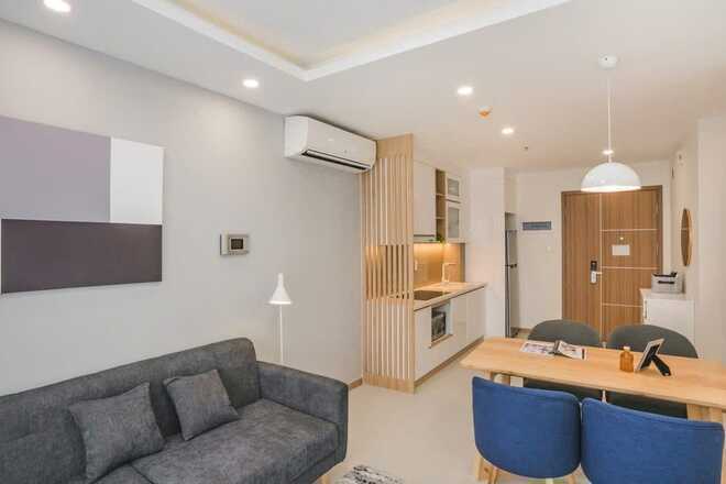Cho thuê căn hộ 1PN New City Thủ Thiêm nhà đẹp tone sáng Quận 2