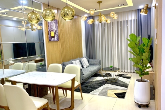 Căn hộ 2PN nhà đẹp rất có style view sông The Sun Avenue