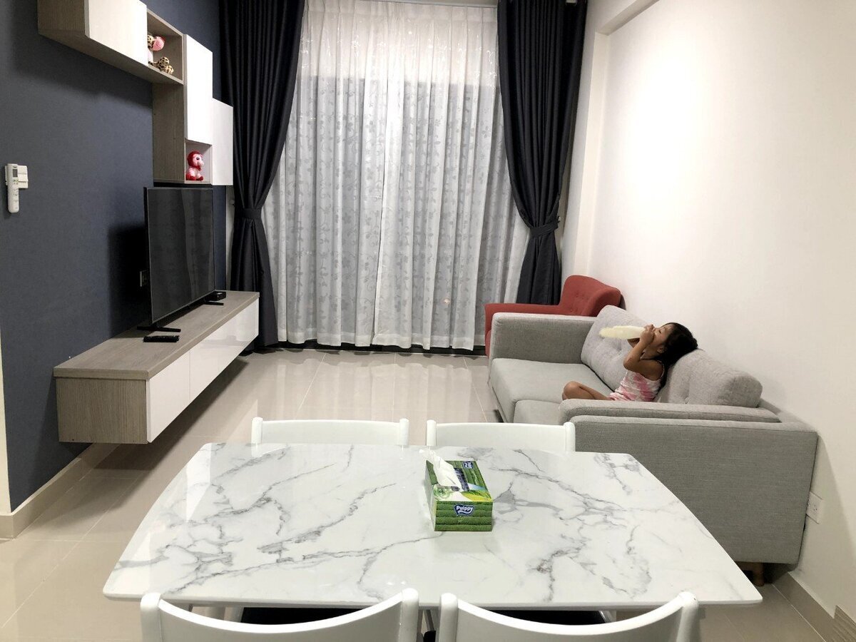 Cho thuê căn hộ 2PN 75m2 giá 17 triệu view trực diện sông Sài Gòn